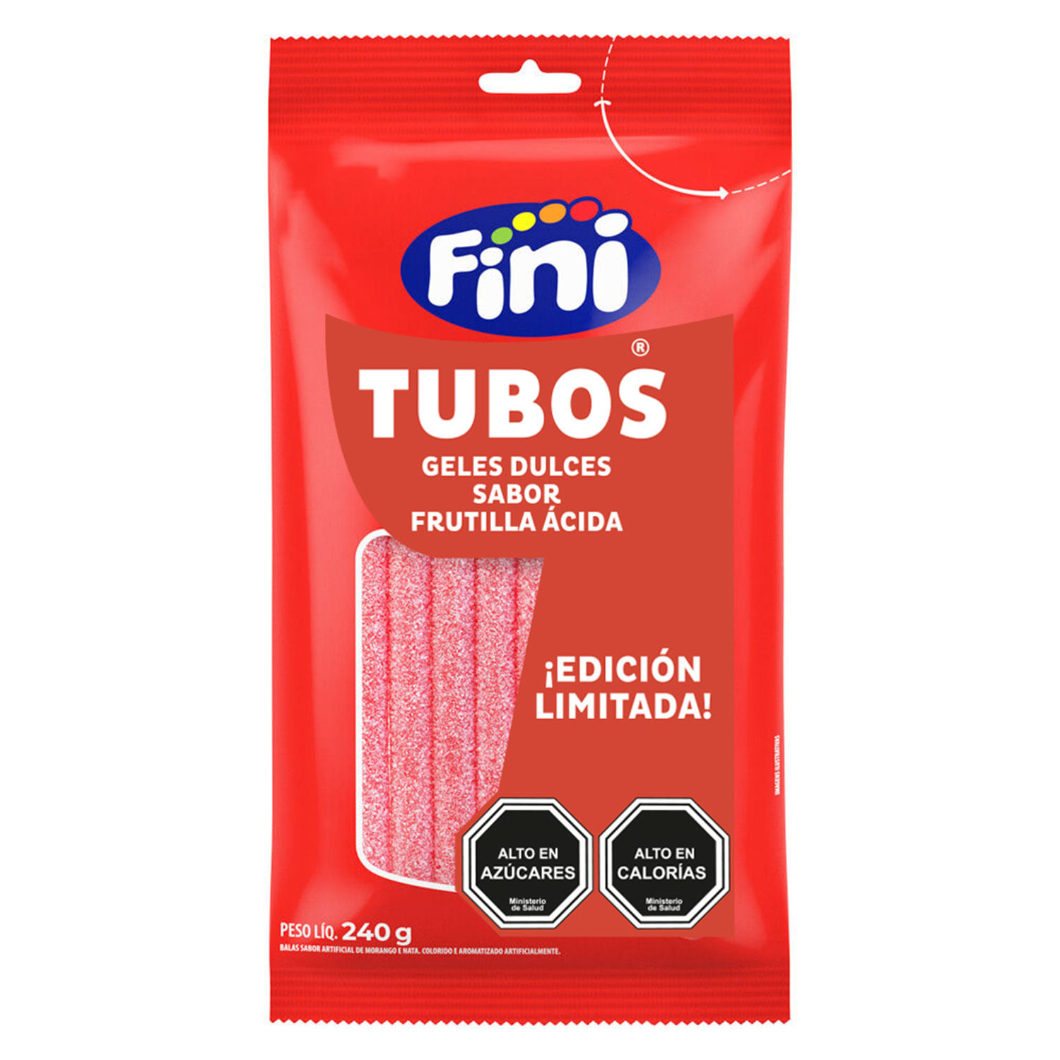 Tubos Frutilla Dulce Fini 80Gx12