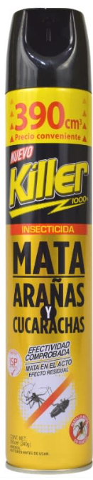 Insecticida Killer Arana Y Cucaracha 12X390Cc