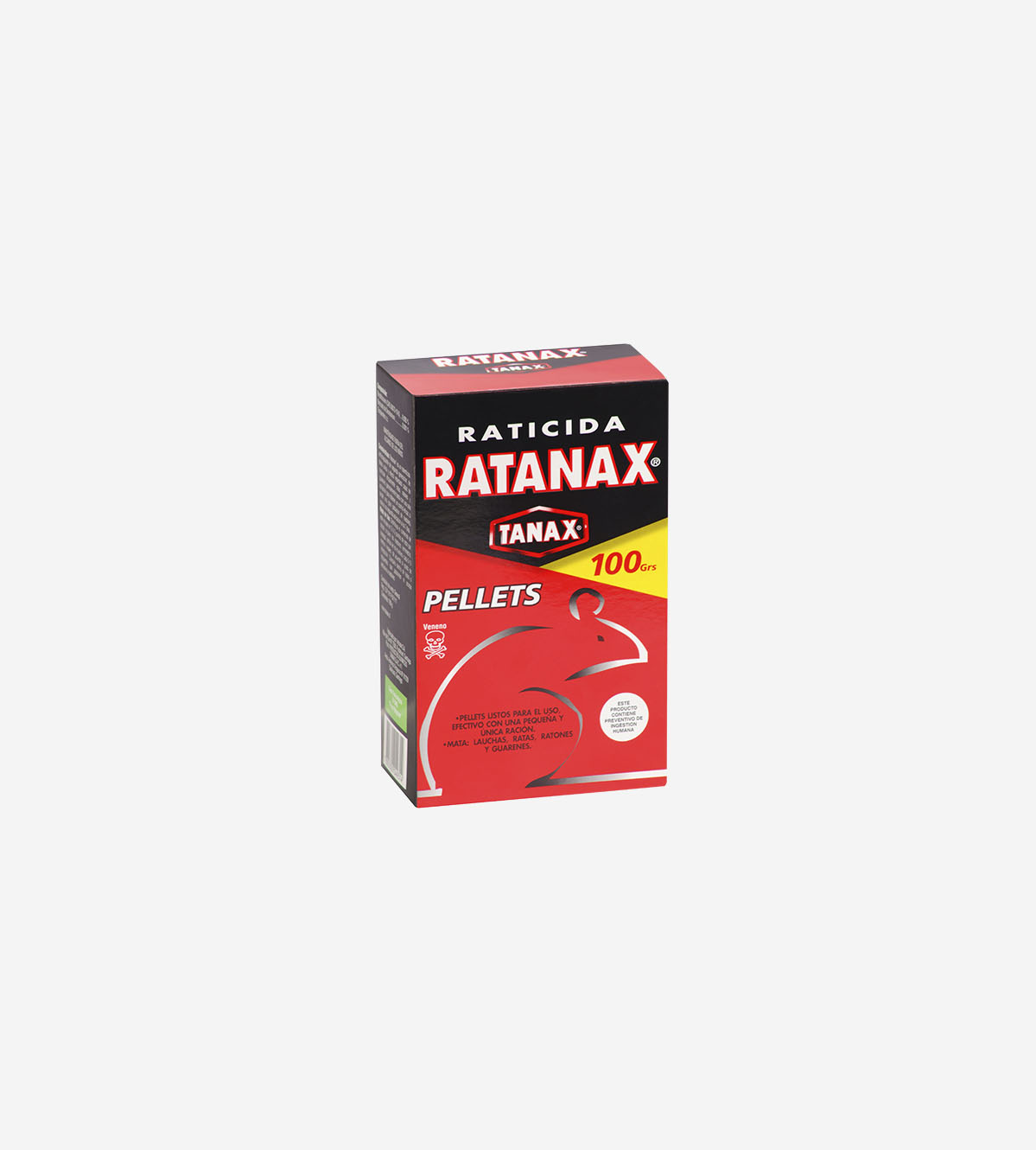 Tanax Raticida Ratanax En Pellets 24X100 Grs