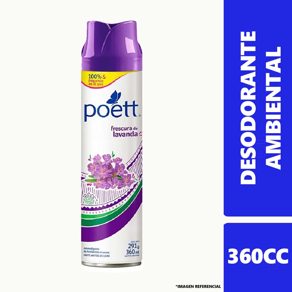Desodorante Aer Ambiental Poett Lavanda 6X360Cc